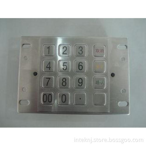 ZT598M Asian Styles Stainless Steel IP65 PCI EPP For Public